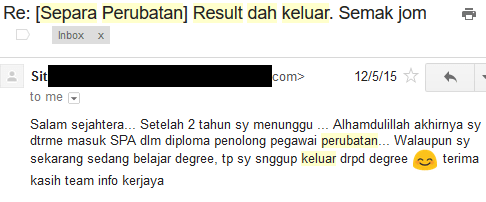 Testimoni Calon Peperiksaan Perkhidmatan Awam